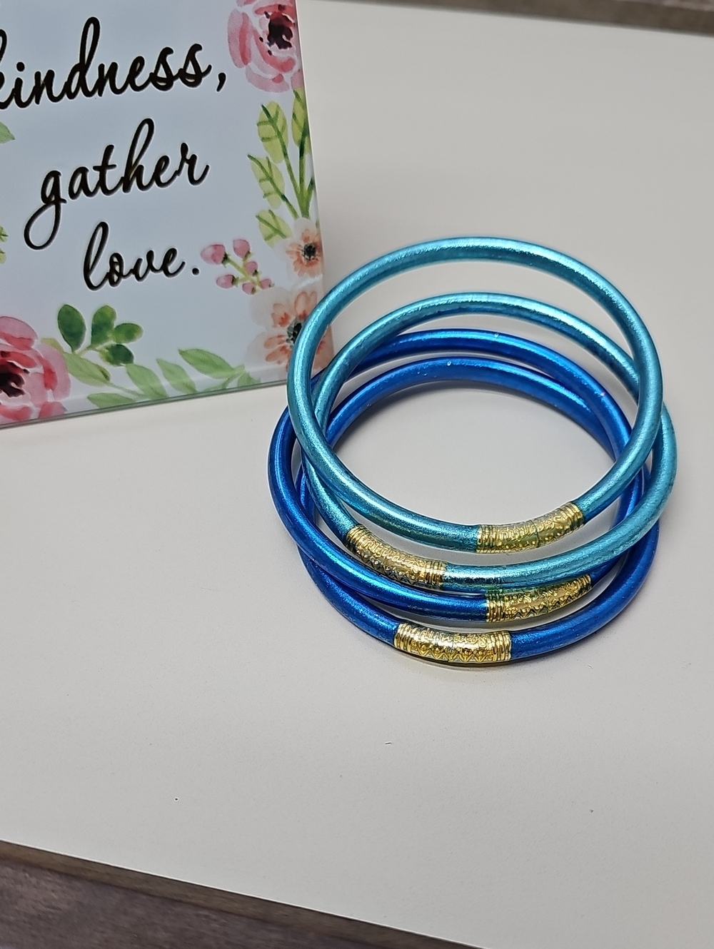 All Weather Womens Bracelets. Color Blue  (Not Budhagirls)